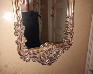Gold Toned Elegant Long Mirror