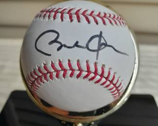 Official MLB Rawlings Baseball In Custom Display Case Autographed By President Barack Obama & Vice President Joe Biden. (Certified By PSA/DNA).