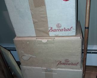 Original Baccarat Crystal Cardboard Shipping Case Boxes