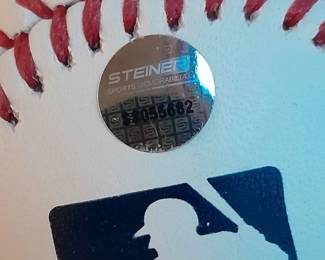 Baseball Autographed. (Certified By Steiner Sports With Holographic Sticker).