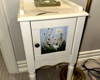 Custom painted nightstand