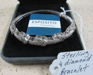 Sterling & Diamond Bracelet