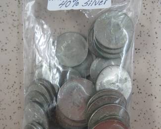 60 - Kennedy Half Dollars - 40% Silver