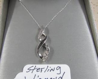 Sterling & Diamond Necklace