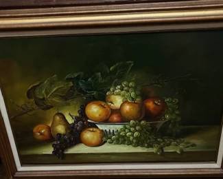 Italian fruit scape on canvas