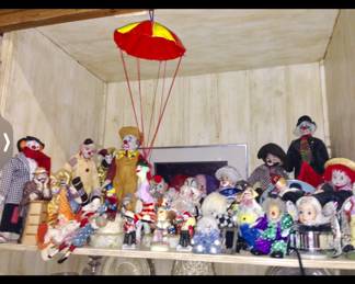 Lots of Collectible clowns + more clowns not shown 
