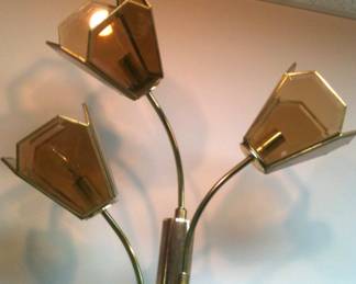 Mid-Century AmberDeco Shades table top lamp 