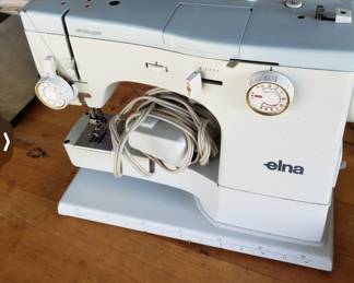elna Swiss 62C Sewing Machine w/ cabinet