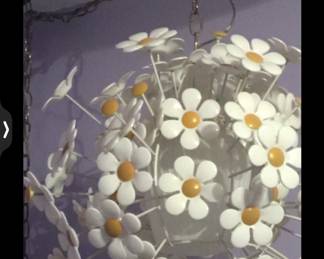 Vintage hanging Daisy chandelier