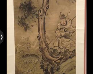 Vintage signed Chinese Scrolls 