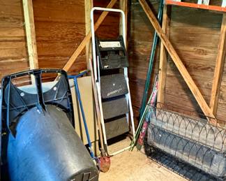 Yard Wagon;  Fiberglass Step Ladder;  Step Stool;  Wire Planters