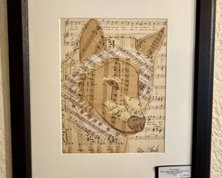 “Kind of Dance” -  Colleen O’Rourke Torn Paper Collage w/ Vintage Sheet Music