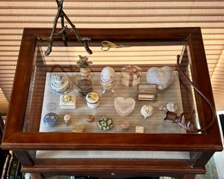 Fine Trinkets in a Beautiful Glass Display
