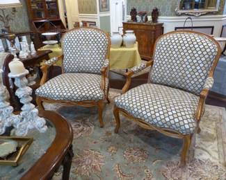 Pair of stunning bergere chairs