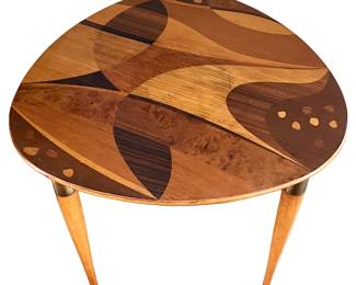 MCM - MID CENTURY BODAFORS MARQUETRY SIDE / END TABLE 