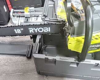 Brand new never used Ryobi 18 inch chainsaw.