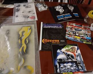 Airbrush Stencils and Books
