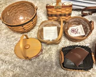 Longaberger Baskets, Excellent Condition with Inserts