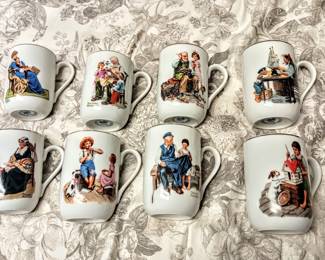 Norman Rockwell Collectible Mugs, Excellent Condition 