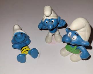 Vintage Smurf Figurines
