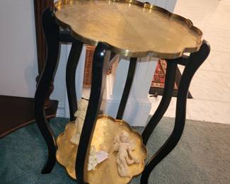 MCM Brass Tray Side Table