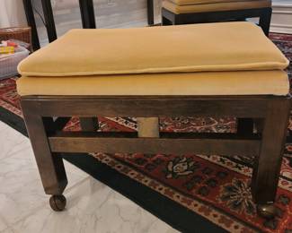 Vintage 1970's Low Rolling Stools