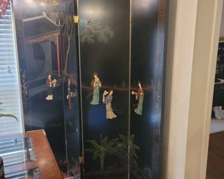 Asian Lacquer Screen