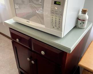 Microwave & Stand (sold separately)