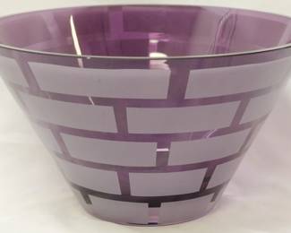 32 - Purple Glass Bowl 6x6
