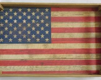 85 - American Flag Crate 3x16x23.5
