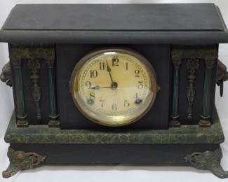 52 - Vintage Mantle Clock 10.5x15x6
