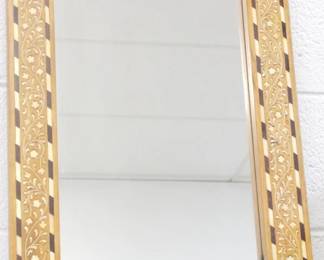 208 - Inlaid Butler Specialty Wall Mirror 24x16
