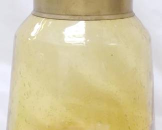 12 - Amber Glass Vase 10.5"
