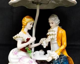 146 - Porcelain Figural Lamp 21.5"

