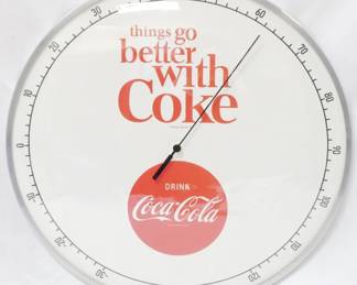 23 - Bubble Front Coke 12" Thermometer
