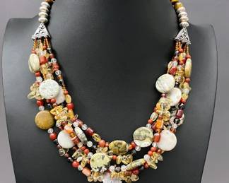 boho summer necklace
