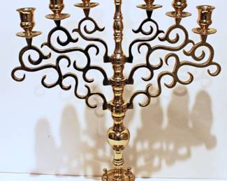 Antique Brass Candelabra