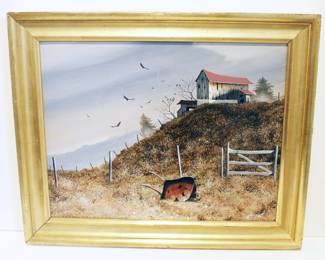 American Oil on Board by Gary Ampel