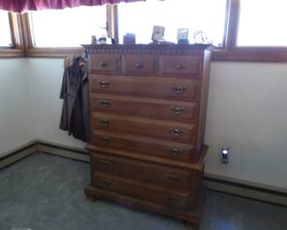 Vintage bedroom tall chest
