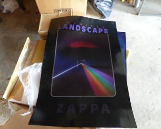 Thousands of unframed poster, still in unopened boxes, 2 different designs, some are signed "Zappa 1985" by the noted, award-winning photographer Tony Zappa