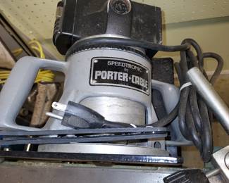 Porter Cable Speedtronic Router with attached Table