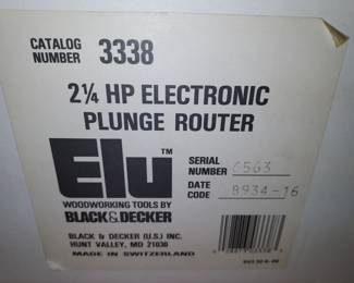 Black & Decker Elu Router