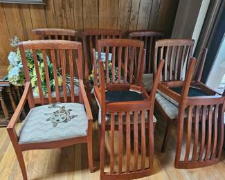 Handmade cherry dining chairs by David Margonelli