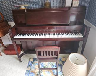 P 323418 Steinway upright piano
