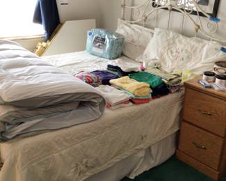 Queen size iron wrought bed