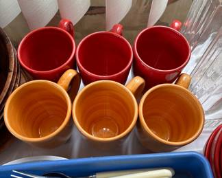 Mugs, flatware 