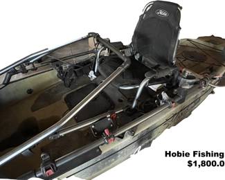 Hobie Fishing Kayak $1800 Not discounted on Saturday. 