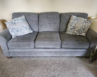 Smith Brothers gray sofa