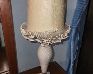 Qty 2 hobnail lamps