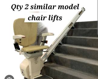 Qty 2 electric chair stair lifts